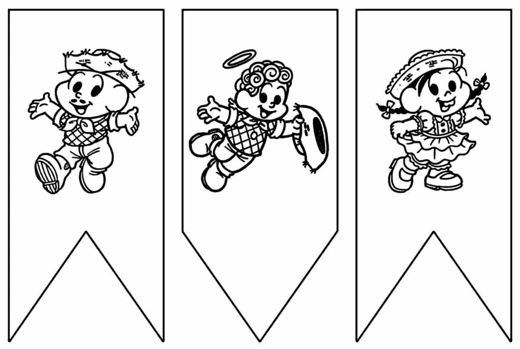 desenhos de bandeirinhas juninas para colorir 11