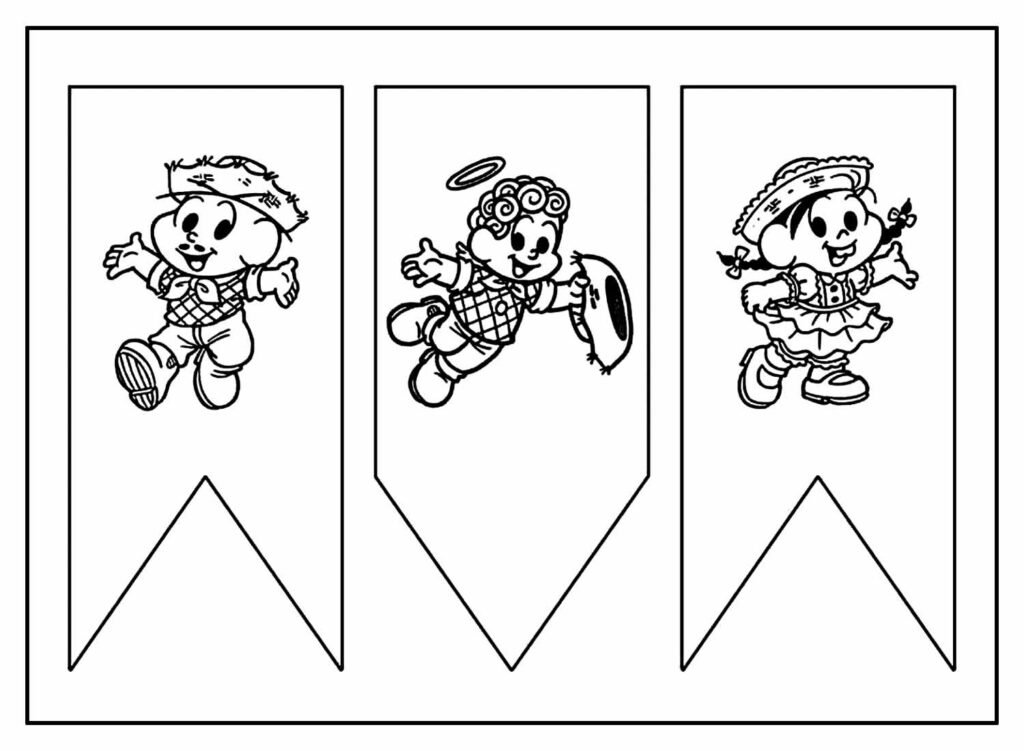 desenhos de bandeirinhas juninas para colorir 12