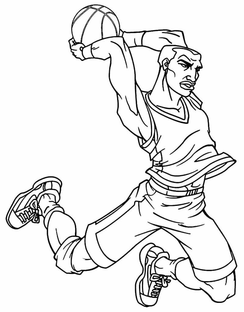desenhos de basquete para colorir 12