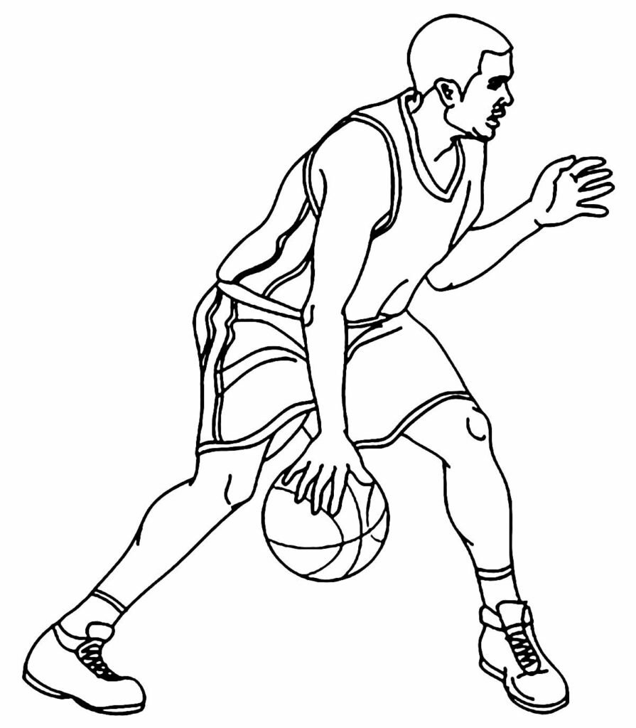 desenhos de basquete para colorir 14