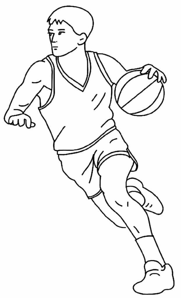 desenhos de basquete para colorir 18