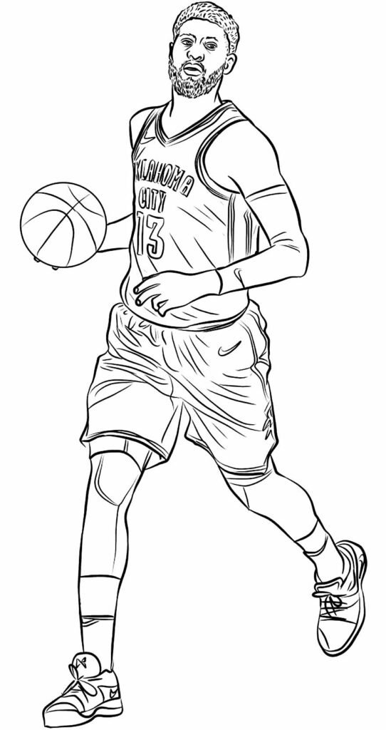 desenhos de basquete para colorir 19