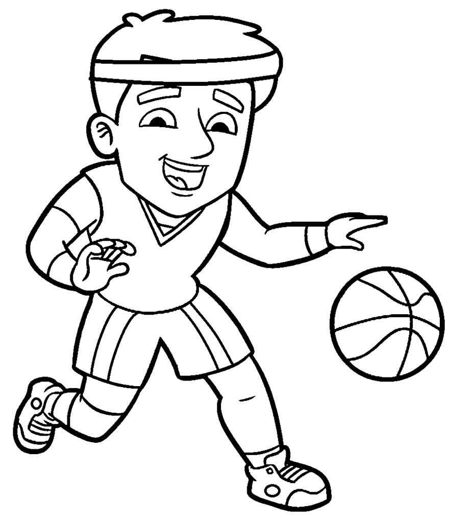 desenhos de basquete para colorir 1900