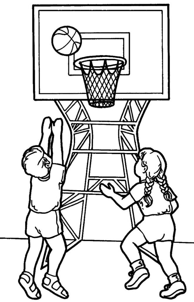 desenhos de basquete para colorir 2