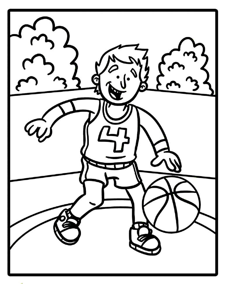 desenhos de basquete para colorir 250