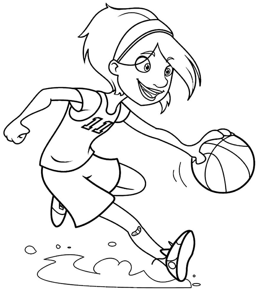 desenhos de basquete para colorir 2600