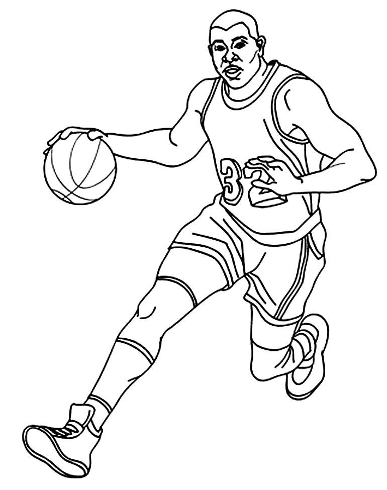 desenhos de basquete para colorir 3