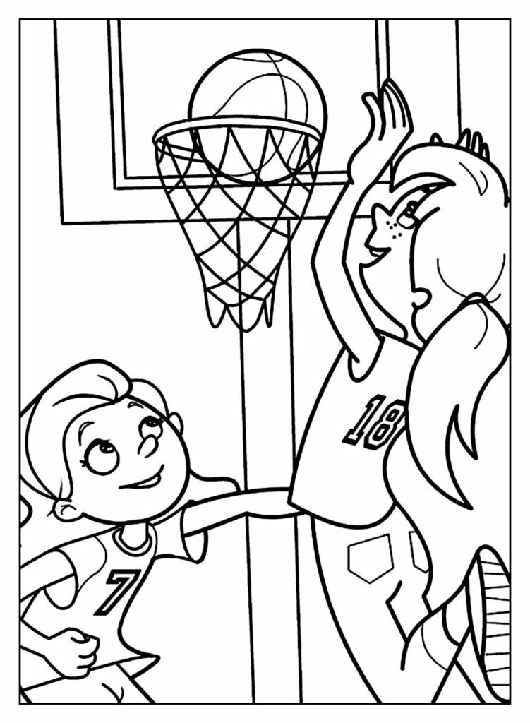 desenhos de basquete para colorir 4 1