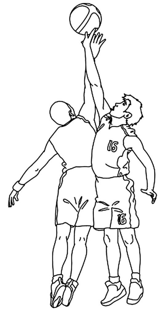 desenhos de basquete para colorir 5