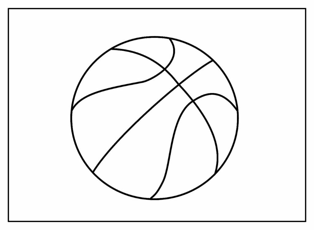 Desenhos de Basquete para colorir - Bora Colorir