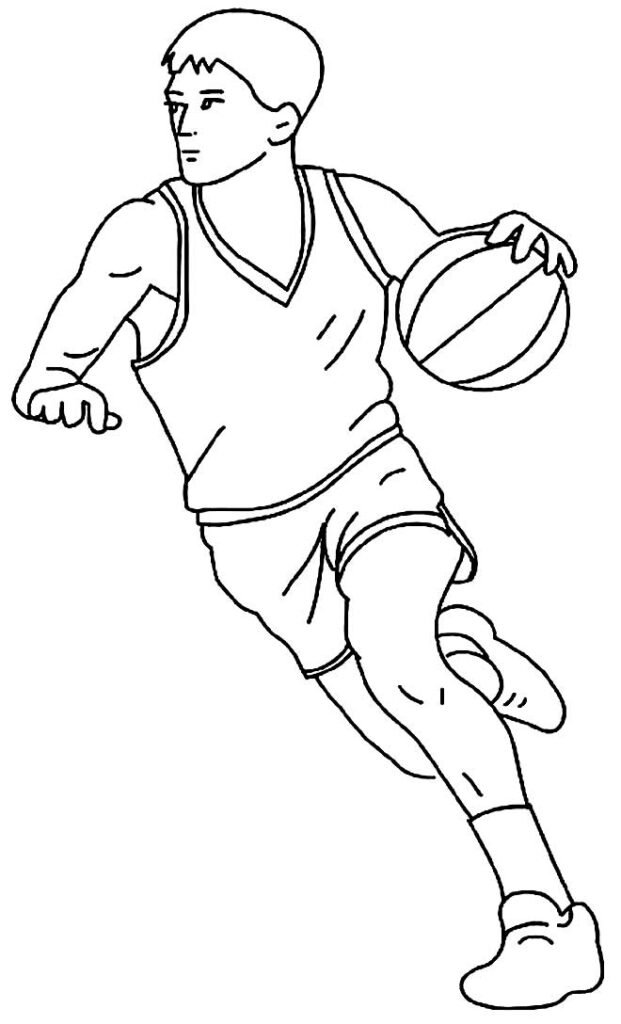 desenhos de basquete para colorir 6