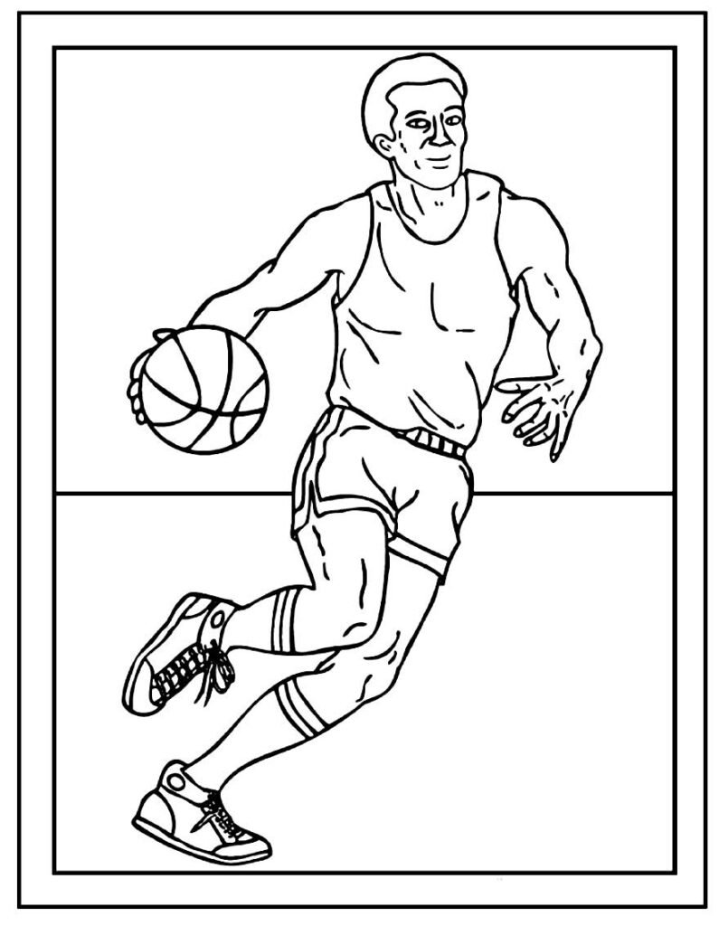 desenhos de basquete para colorir 700