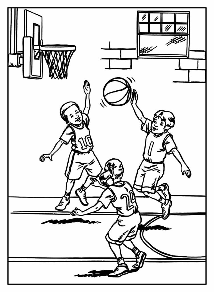 desenhos de basquete para colorir 8 1