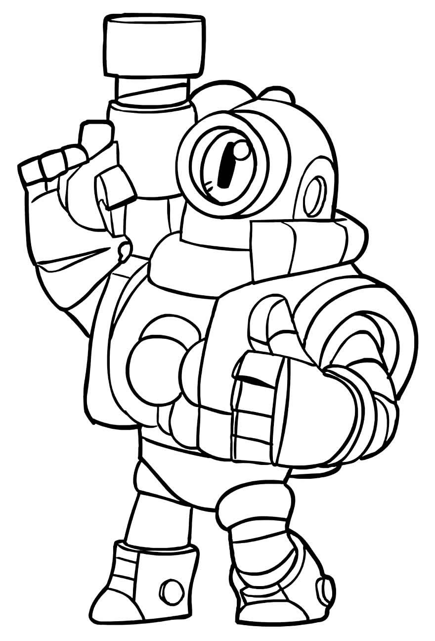 Desenhos de Brawl Stars para Colorir e Imprimir - Aprender a Desenhar