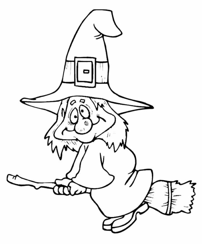 Desenhos de Bruxas para Colorir e Imprimir - Aprender a Desenhar