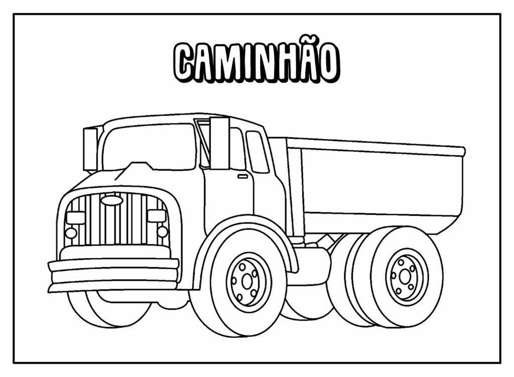 7 Modelos de Caminhão Scania para Imprimir e Colorir