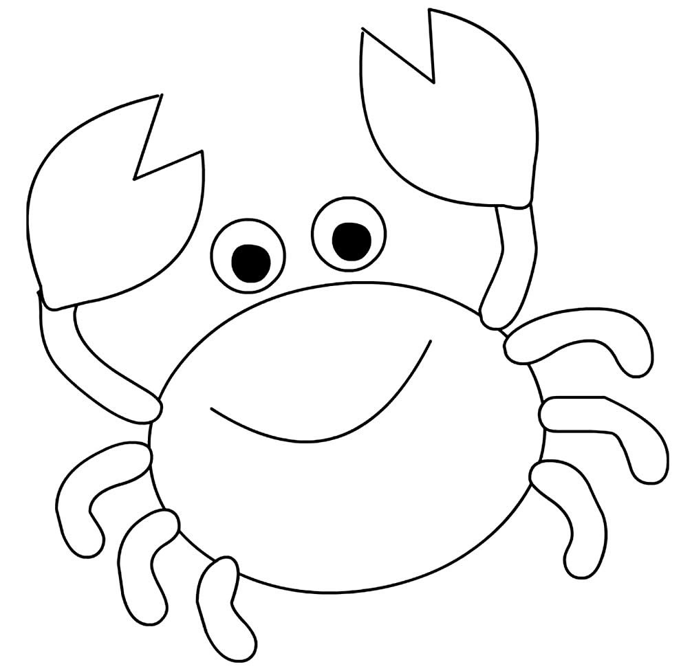 desenhos de caranguejo para colorir 1