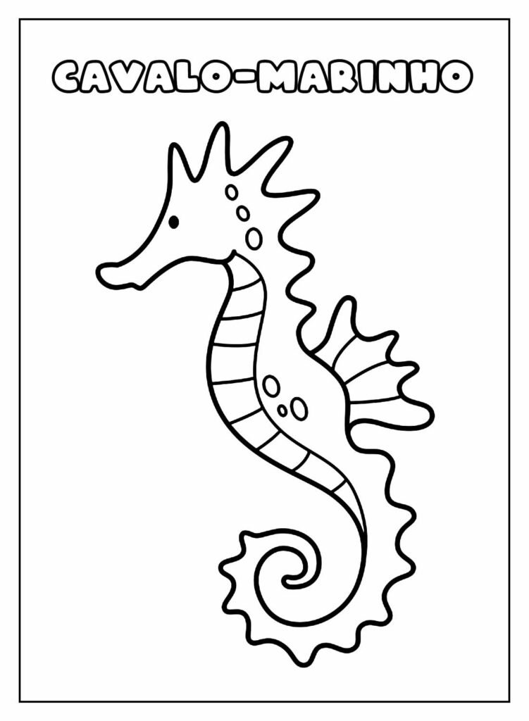 desenhos de cavalo marinho para colorir 11