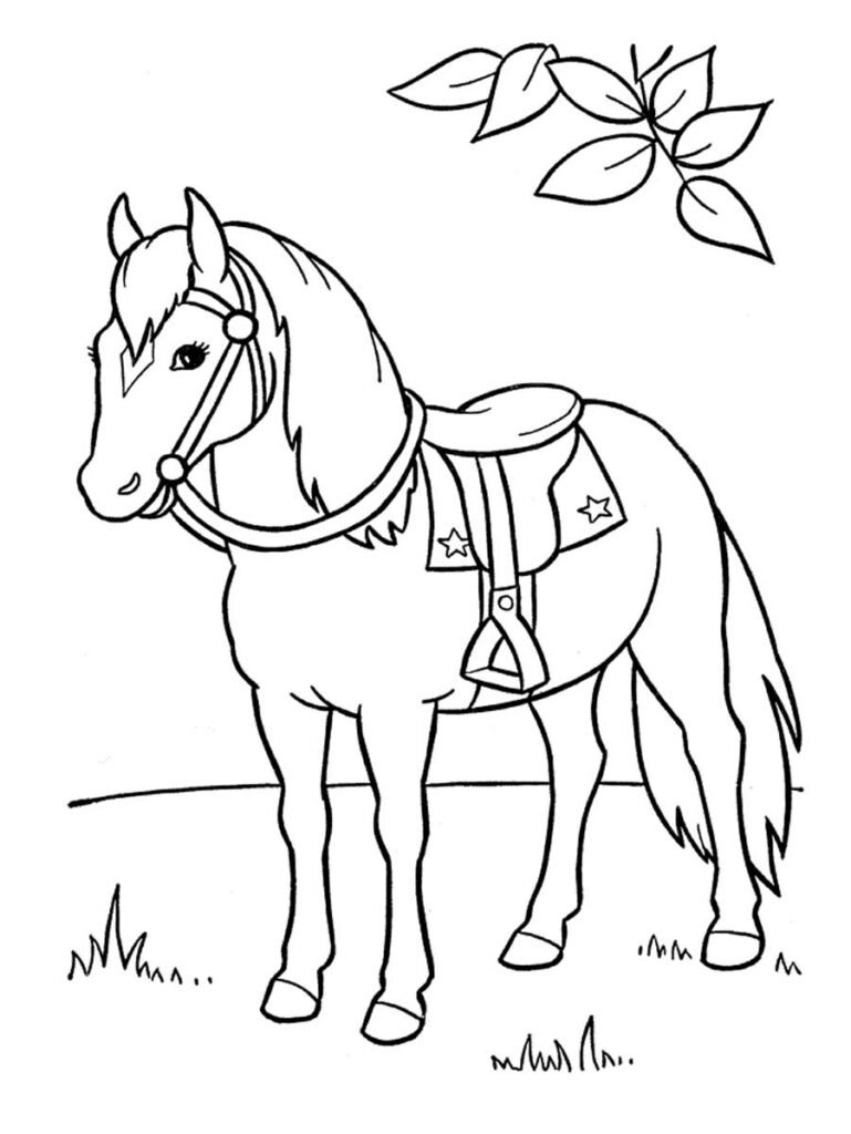 desenhos de cavalo para colorir 10