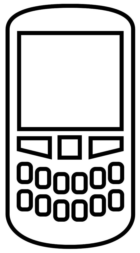 desenhos de celular para colorir 12