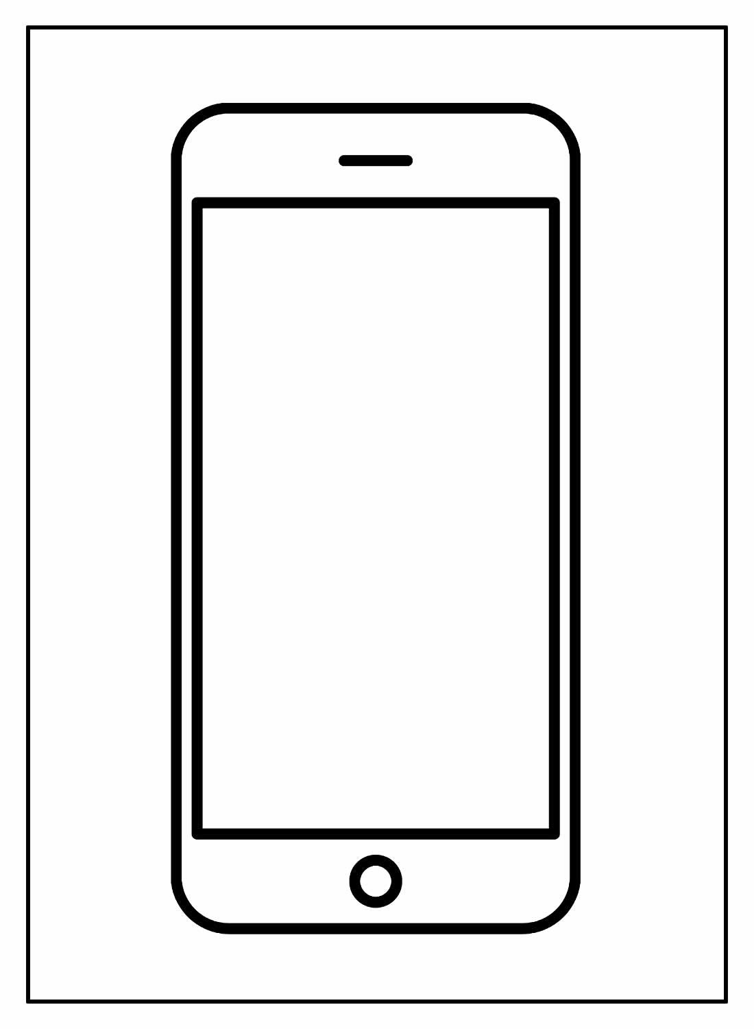 Desenhos de Celular para Colorir e Imprimir - Aprender a Desenhar