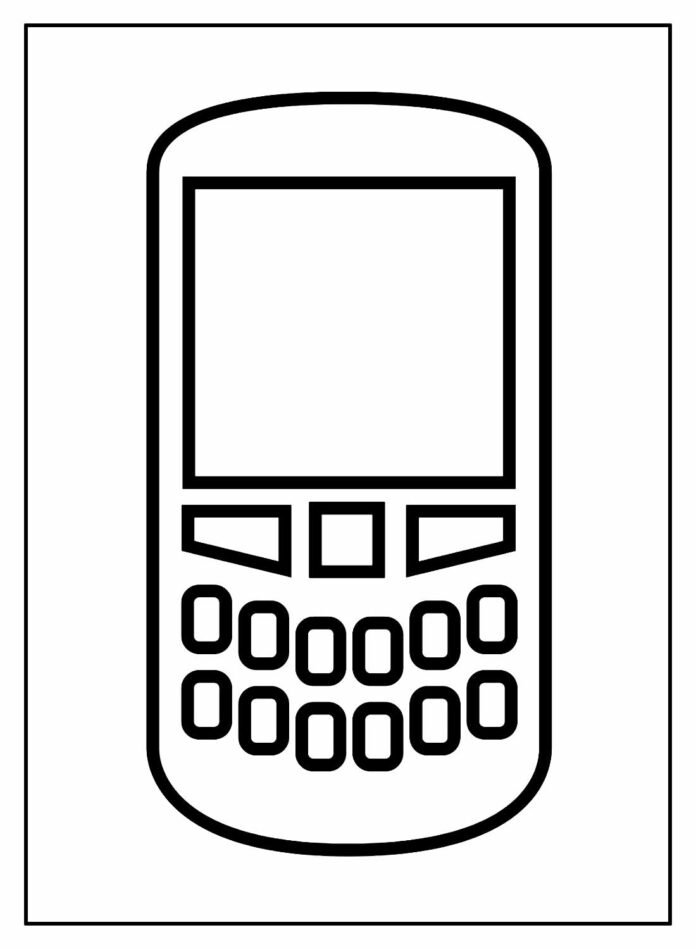 Desenhos de Celular para Colorir e Imprimir - Aprender a Desenhar