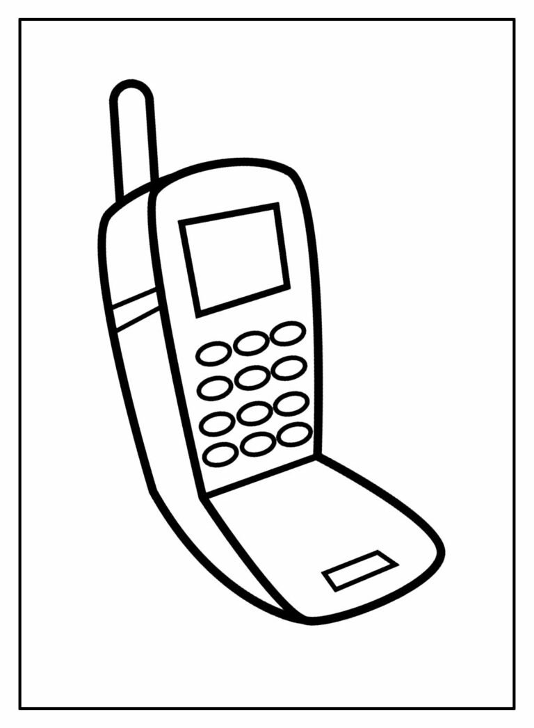 Desenhos de Celular para Colorir e Imprimir - Aprender a Desenhar