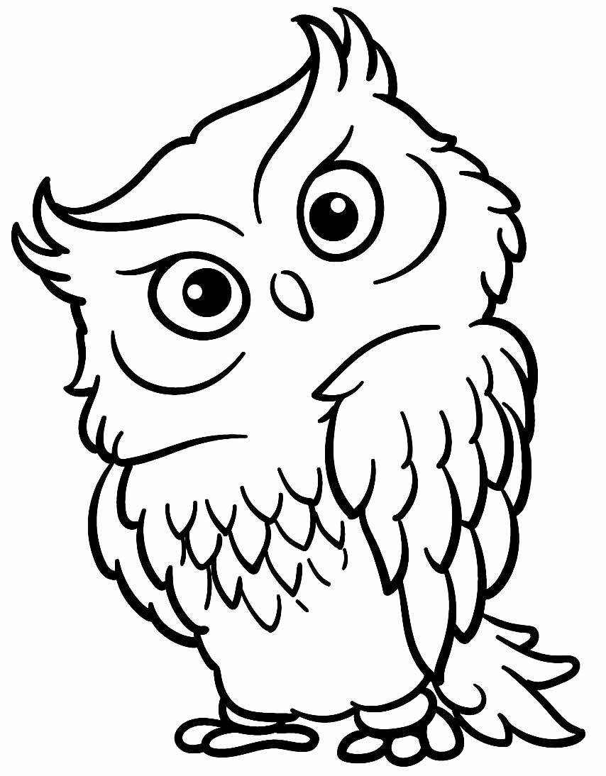 Desenhos de Coruja para Colorir e Imprimir - Aprender a Desenhar
