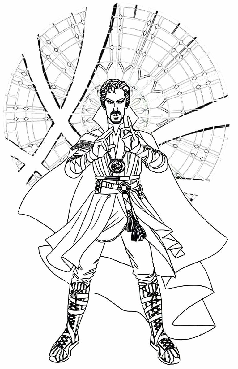 Desenhos do Doutor Estranho para Colorir e Imprimir - Aprender a Desenhar