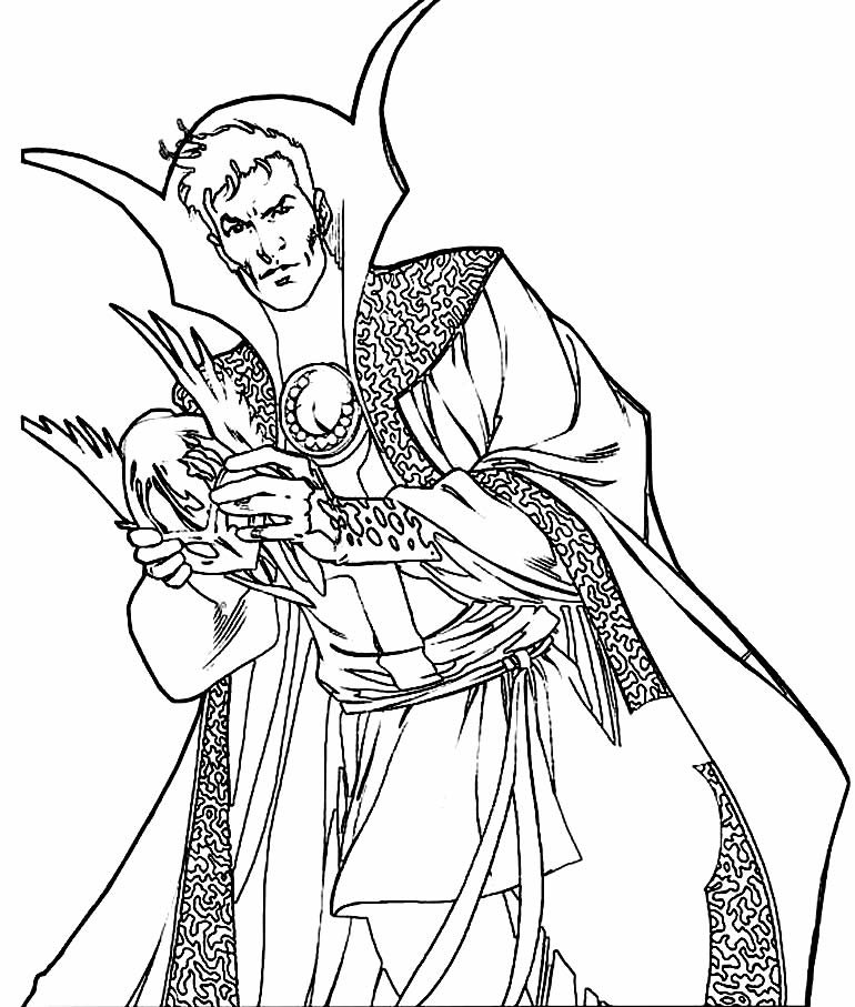 desenhos de doutor estranho para colorir 4