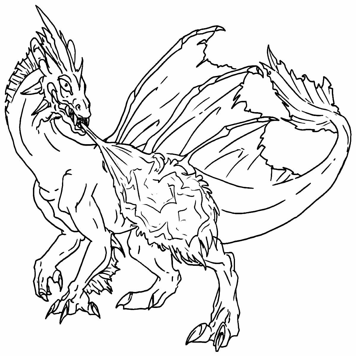 Desenhos de Dragão para Colorir e Imprimir - Aprender a Desenhar