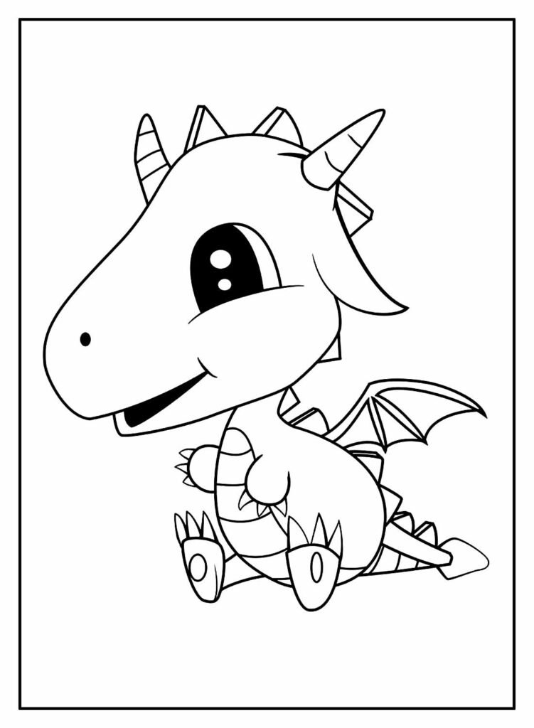 desenhos de dragao para colorir 21