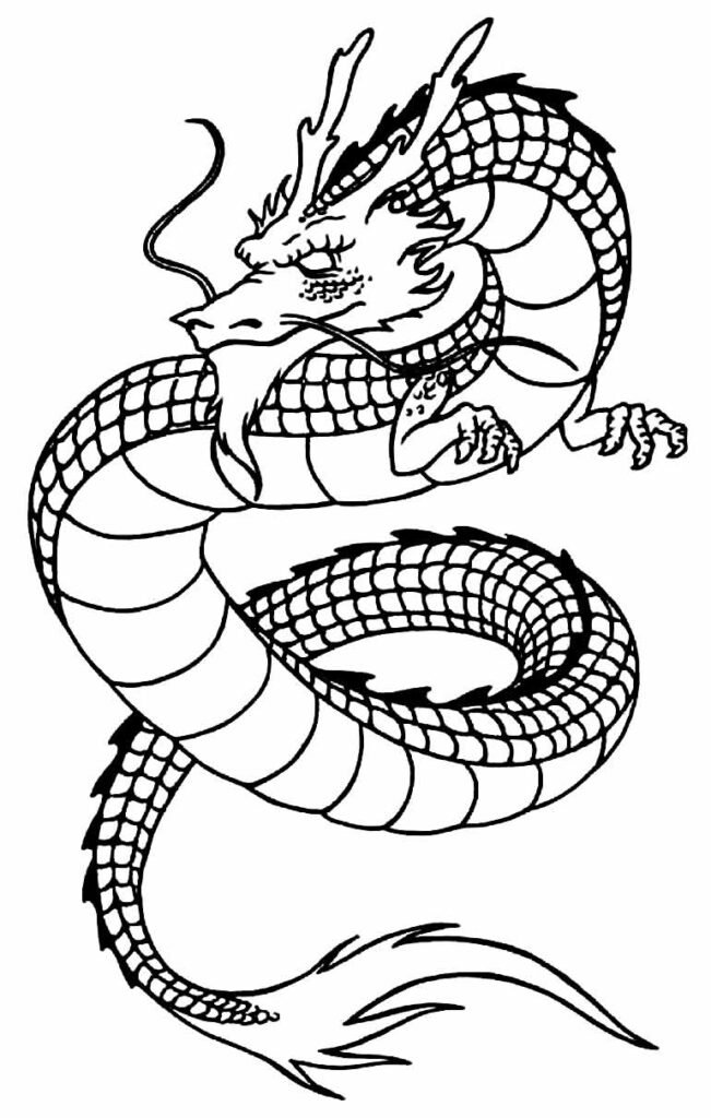 desenhos de dragao para colorir 34