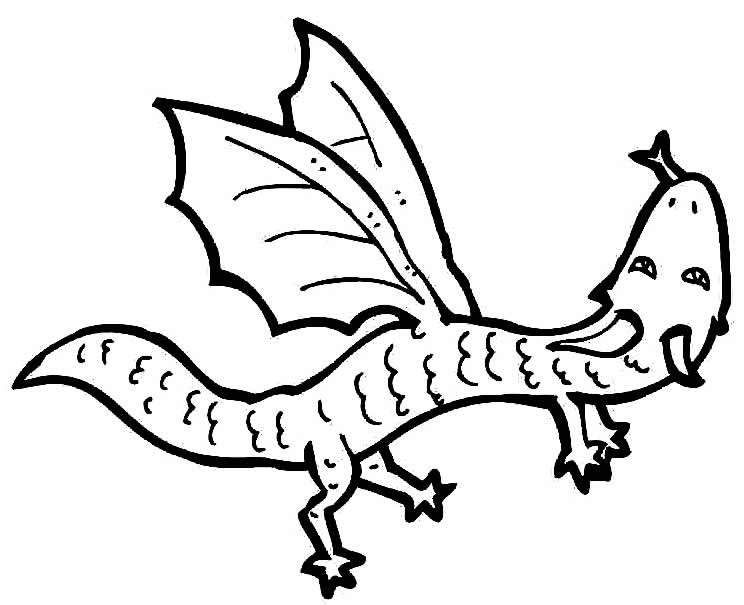 desenhos de dragao para colorir 4