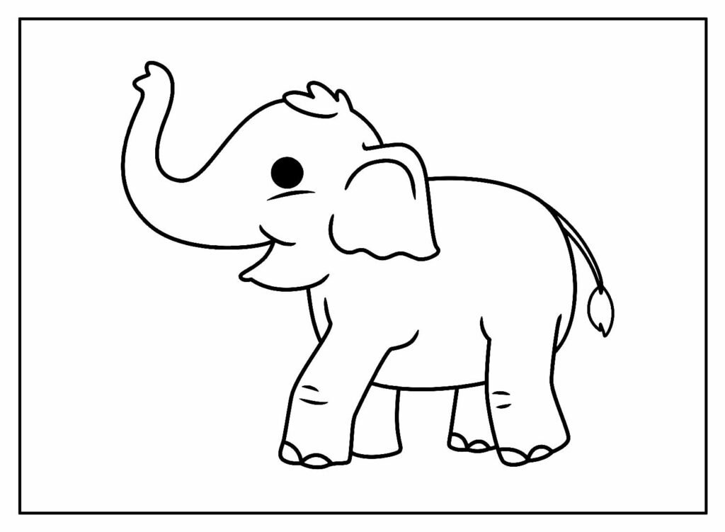 desenhos de elefante para colorir 10 1