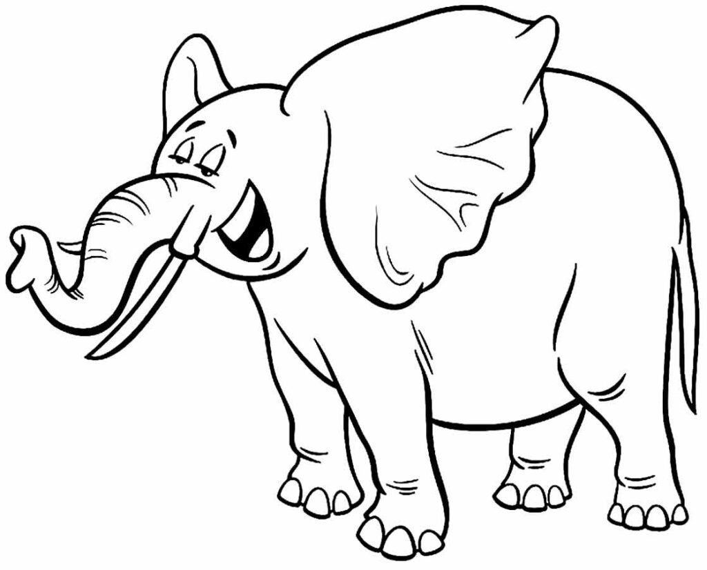 desenhos de elefante para colorir 12