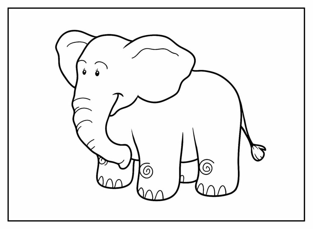 desenhos de elefante para colorir 15