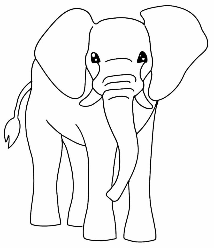 desenhos de elefante para colorir 29