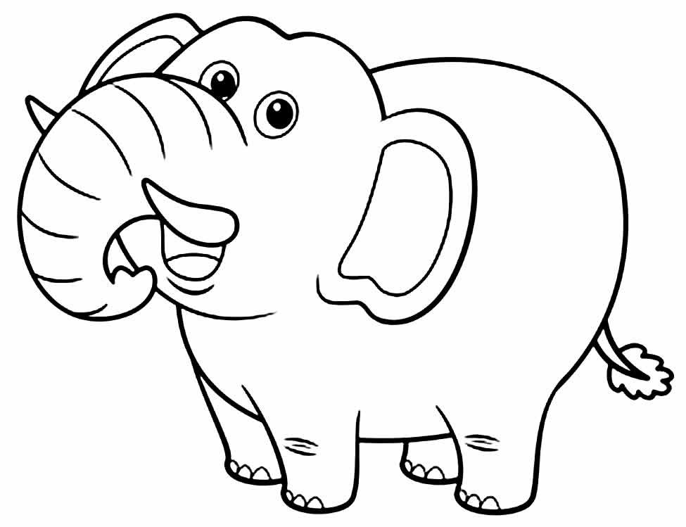 desenhos de elefante para colorir 5