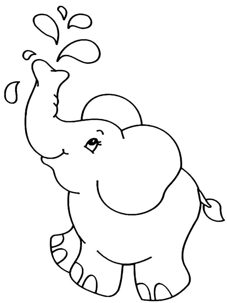 desenhos de elefante para colorir e pintar 8