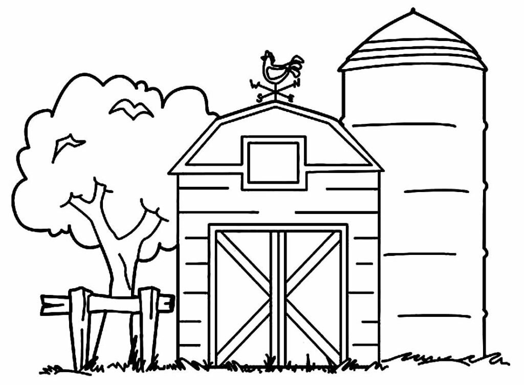 desenhos de fazenda para colorir 16