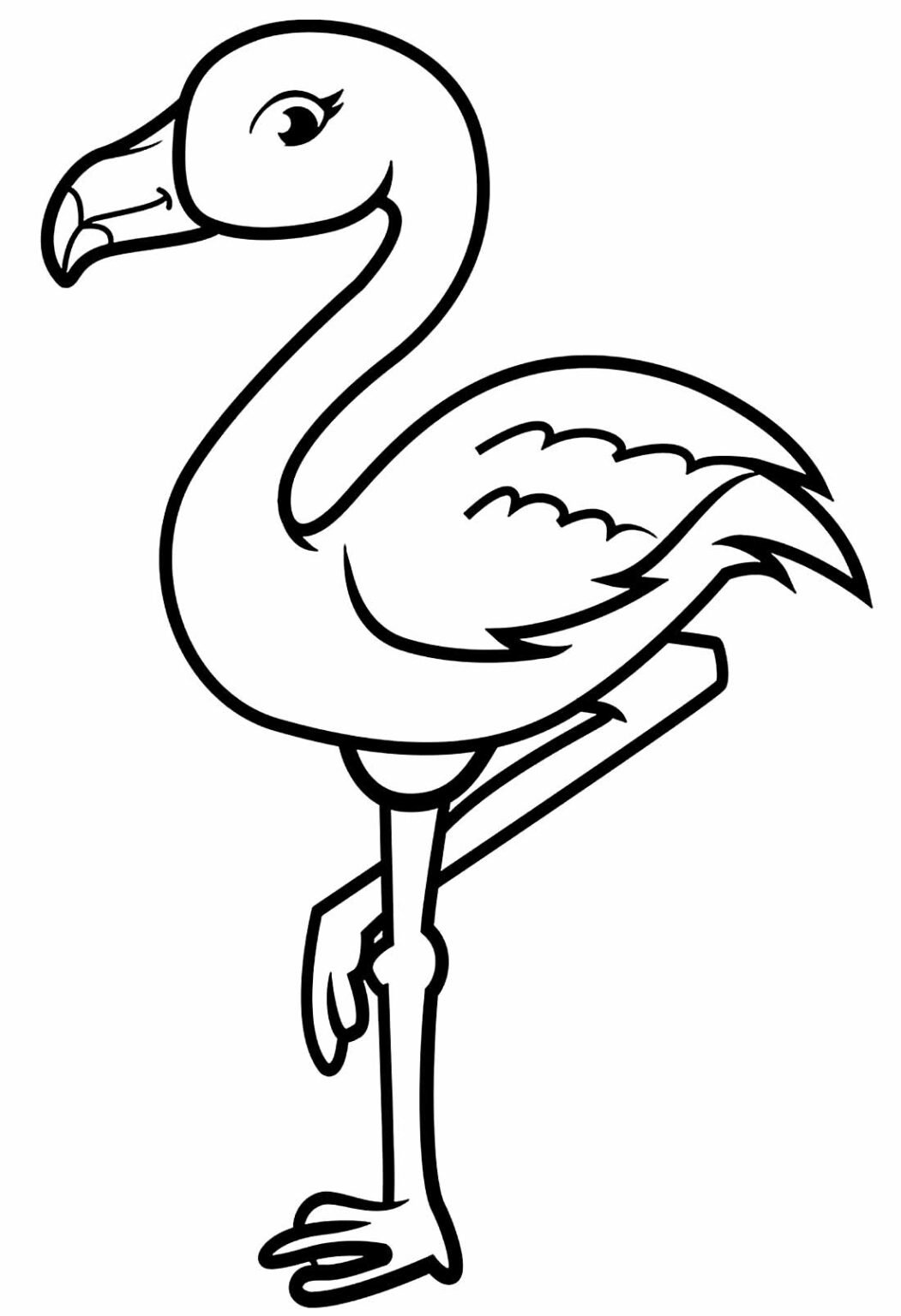 Desenhos de Flamingo para Colorir e Imprimir Aprender a Desenhar