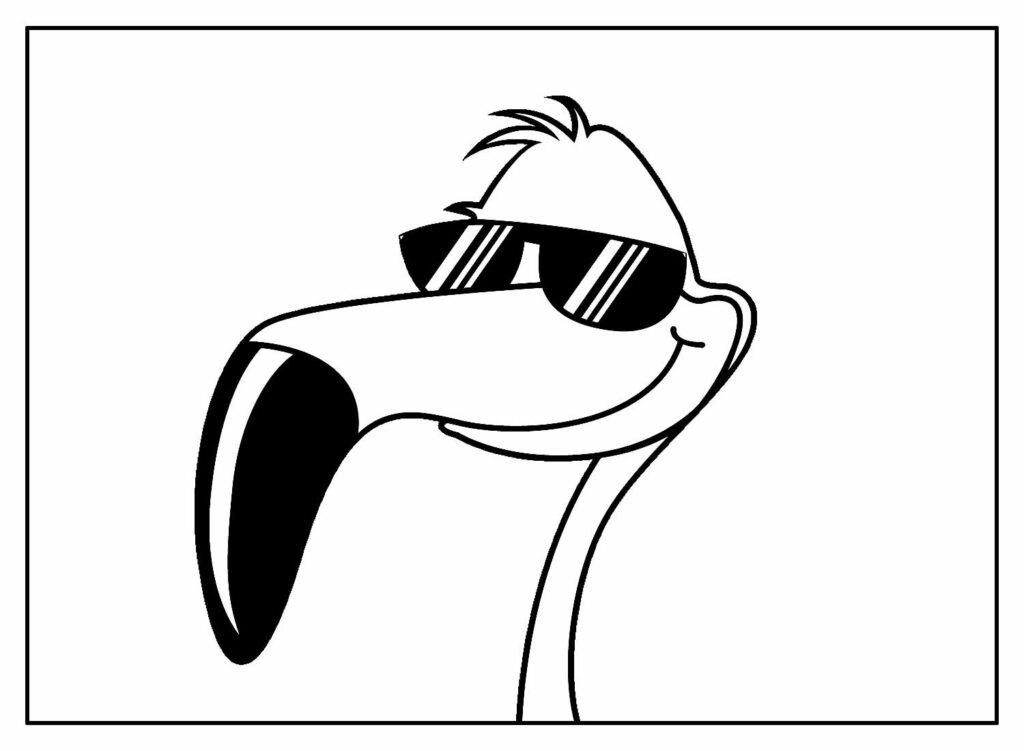 desenhos de flamingo para colorir 26