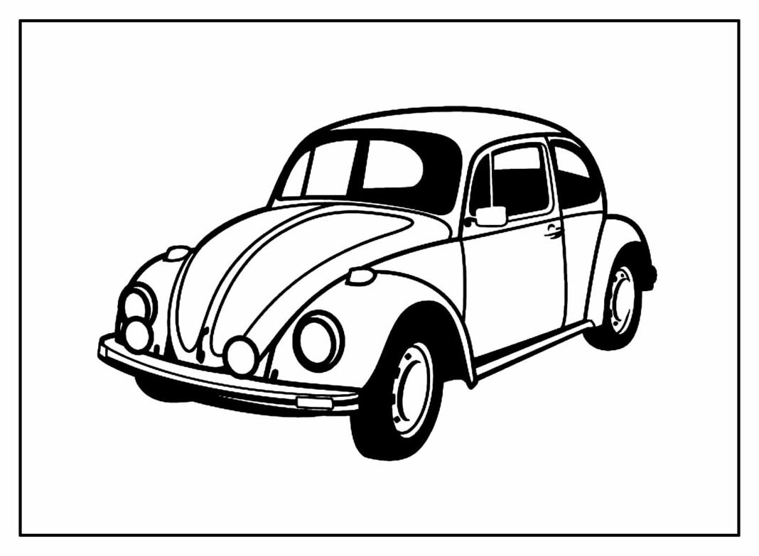 Desenhos de Fusca para Colorir e Imprimir - Aprender a Desenhar