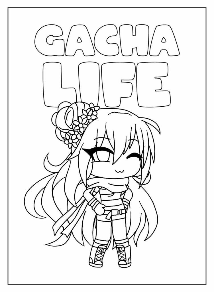 Desenhos de Gacha Life para Colorir e Imprimir - Aprender a Desenhar