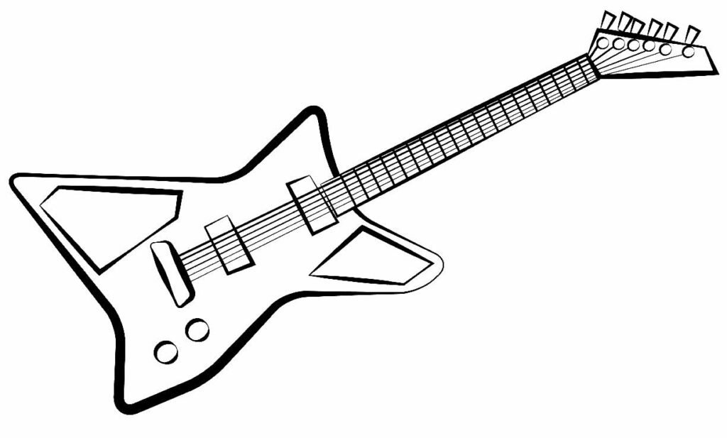 desenhos de guitarra para colorir 14 desenhos de guitarra para colorir 14