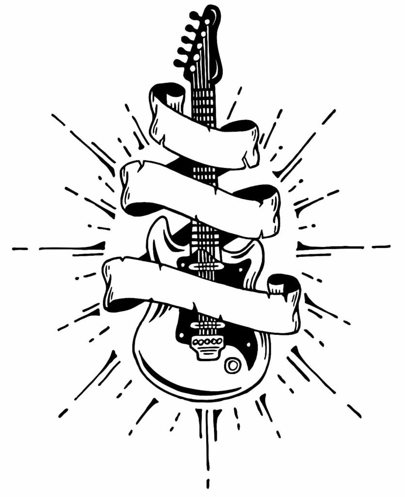 desenhos de guitarra para colorir 16 desenhos de guitarra para colorir 16