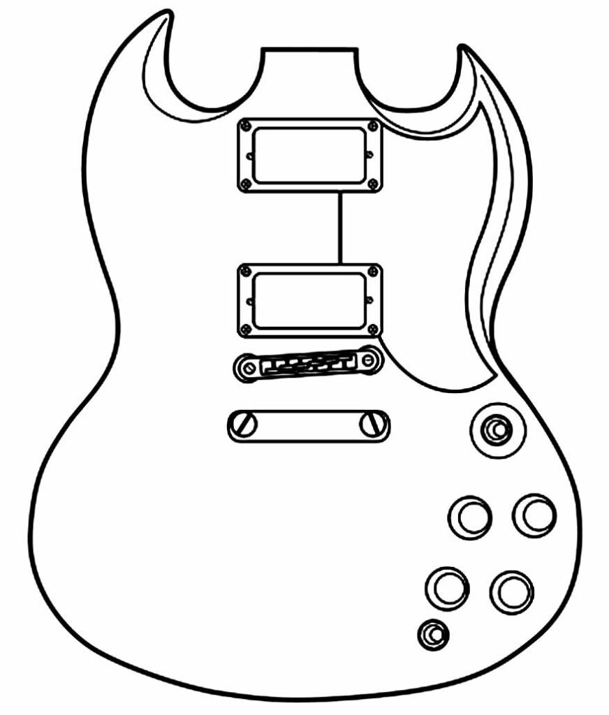 desenhos de guitarra para colorir 27 desenhos de guitarra para colorir 27