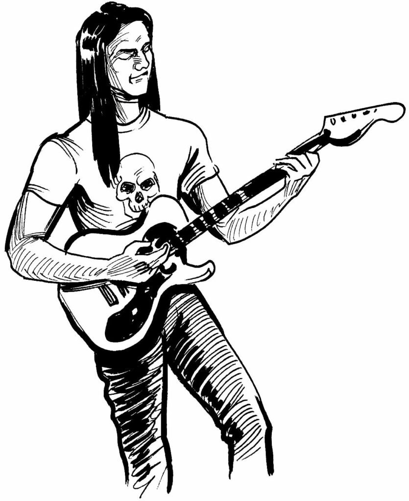 desenhos de guitarra para colorir 41