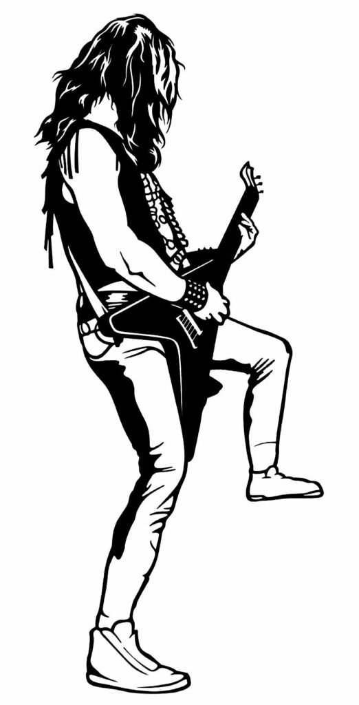desenhos de guitarra para colorir 46